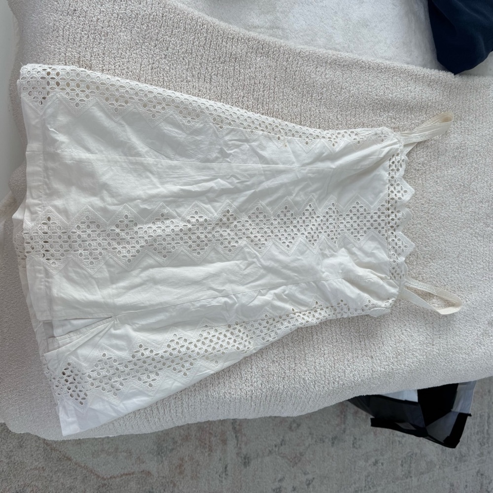 Free People White Eyelet Lace Dress